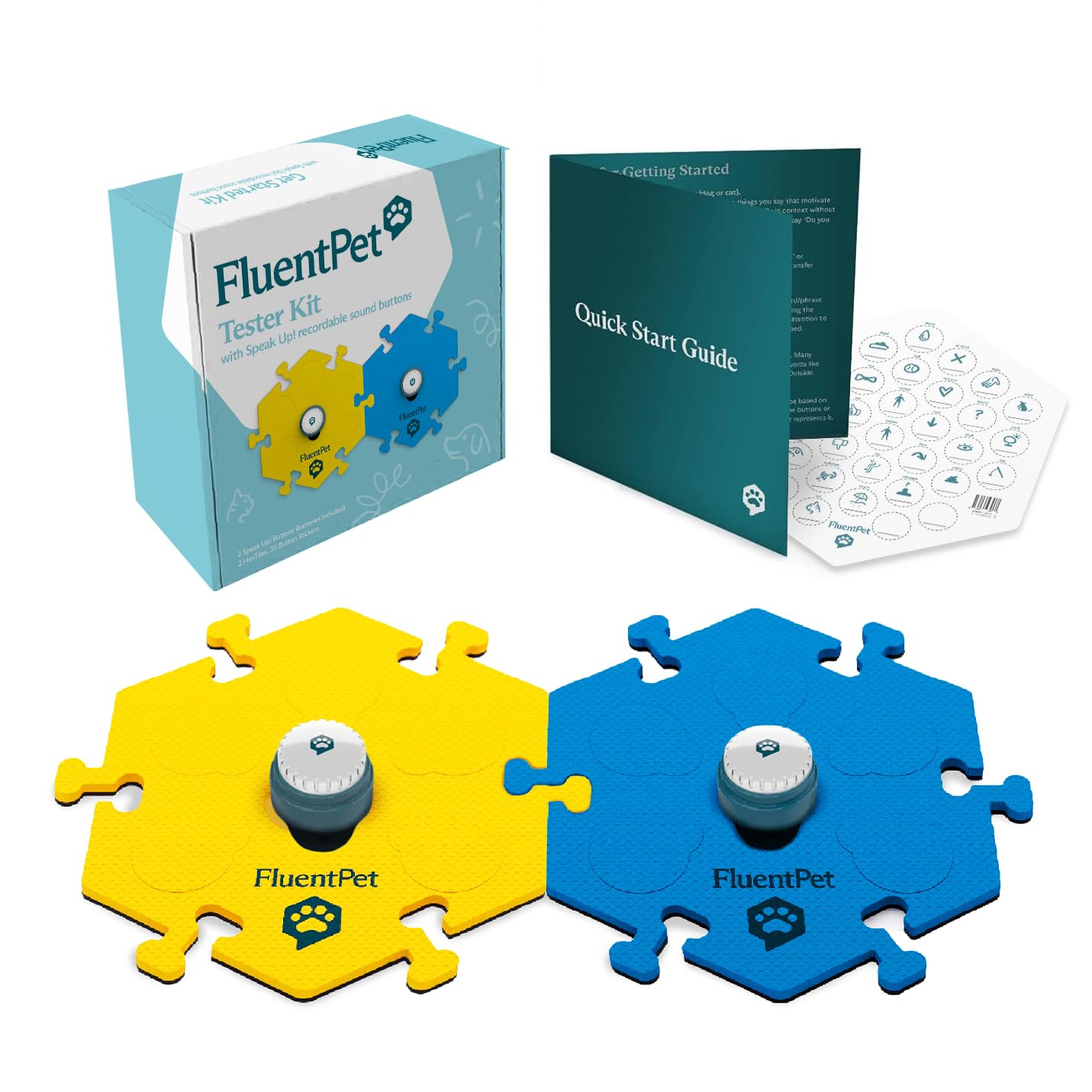 みえ FluentPet Amazon.com: FluentPet Tester Kit - Set of 2 Dog Talking