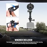 NEEWER Action Camera Tripod Mount Adapter with 1/4"-20 Screw Aluminum Alloy Accessories Compatible with Insta360 X5 X4 X3 GoPro Hero 13 12 DJI Osmo Action 5 Pro 4 3 AKASO APEMAN, GP-81