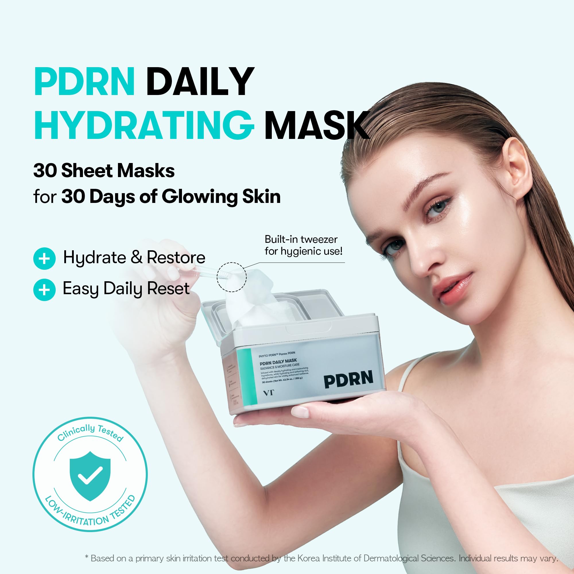 Amazon.com : VT COSMETICS PDRN Daily Hydrating 30 Sheets Mask
