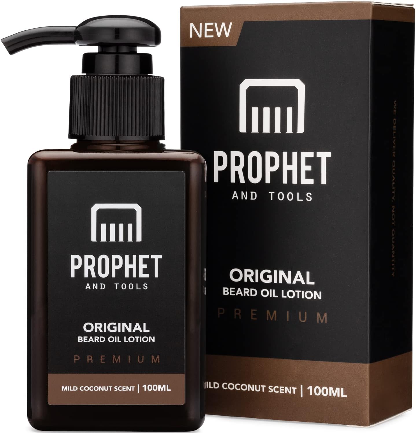 PREMIUM Beard Oil Lotion for Men Grooming [100ml] - Designed for Thicker Facial Hair Growth, Softening and Conditioning - Organic, Nuts-Free & Vegetarian Approved