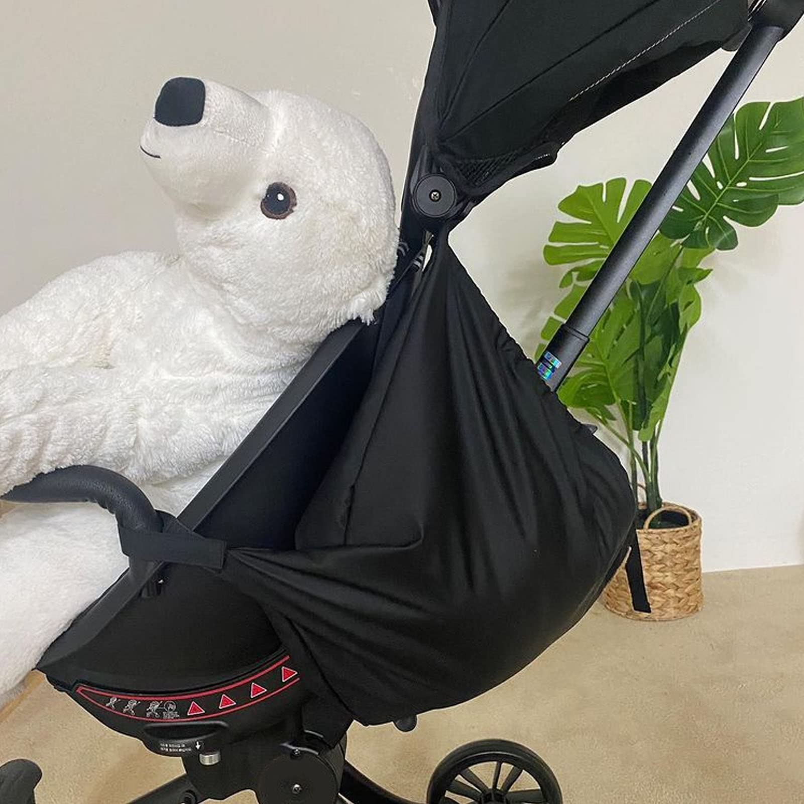 Organiseur De Sac Pour Poussette, En Nylon, Large Applicabilité, Élastique Résistant Aux Déchirures Pour Portefeuille (Petit Lapin)