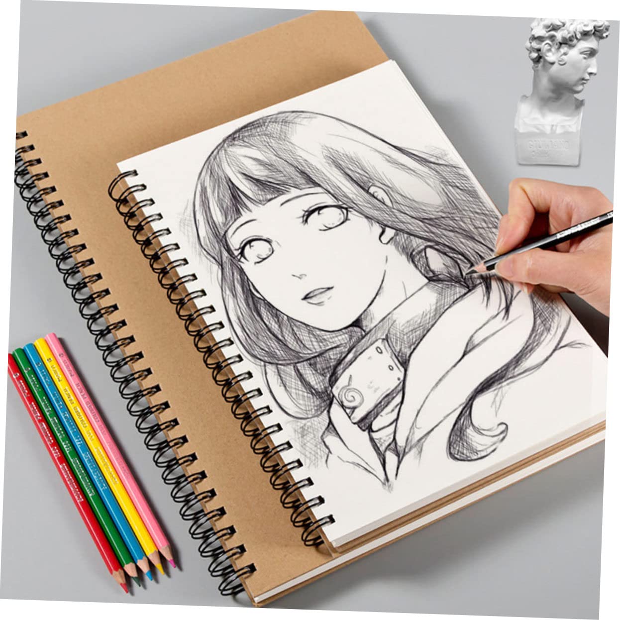 DOITOOL 1pezzi Quaderno per Schizzi Spessa per Studenti Pittura Graffiti Disegno Artistico Diario di Viaggio Pagine