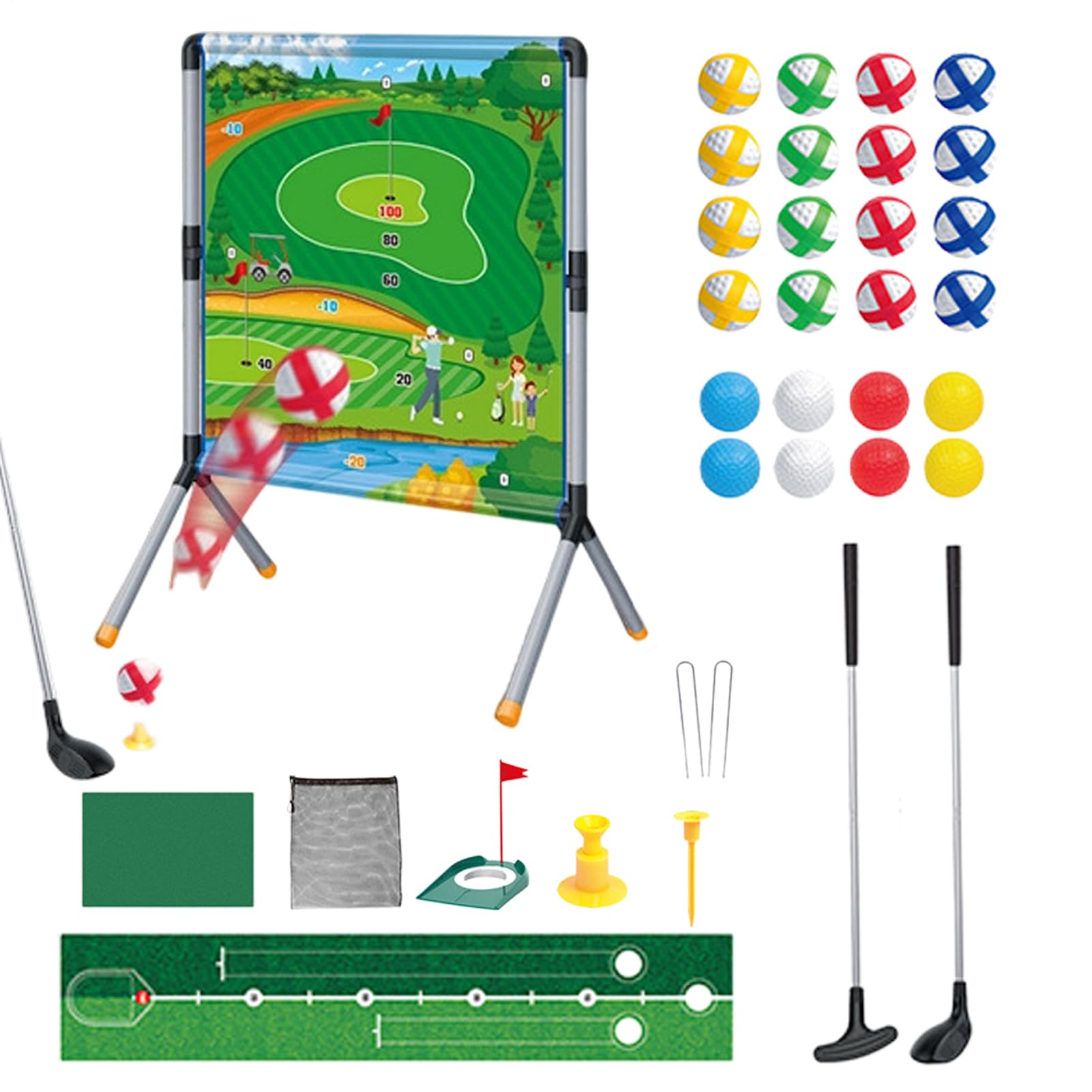 Juego de golf portátil para padres e hijos