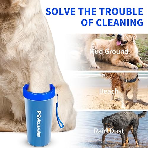 Miniatura 40 de Limpiador de patas de perro, limpiador de patas de perro, limpiador de patas fangosas, limpiador de pies de mascotas para perros y gatos de raza