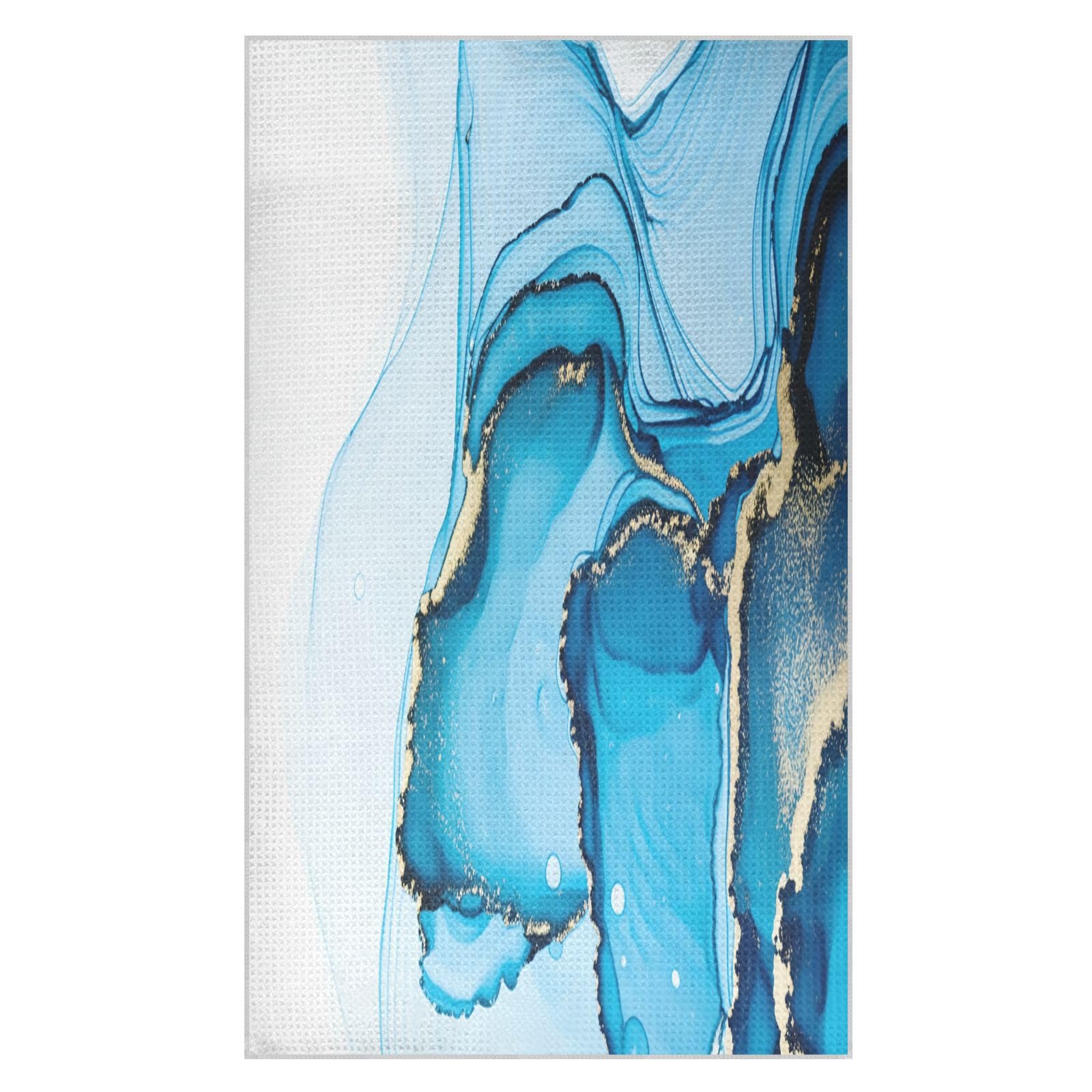 BURSTDDY Marble Kitchen Towels,Absorbent Dish Towels 2 Pack