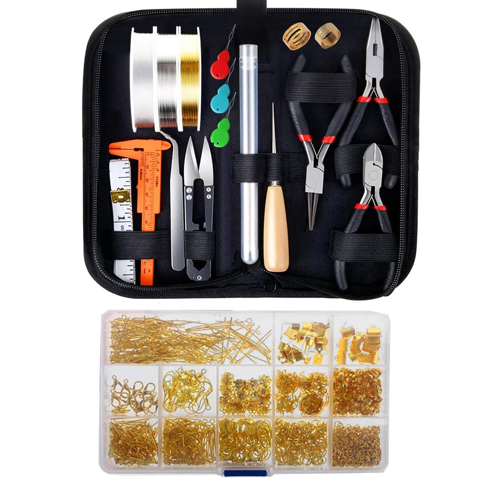 Kit di gioielli, inclusi strumenti per gioielli, cordini per gioielli e accessori per gioielli