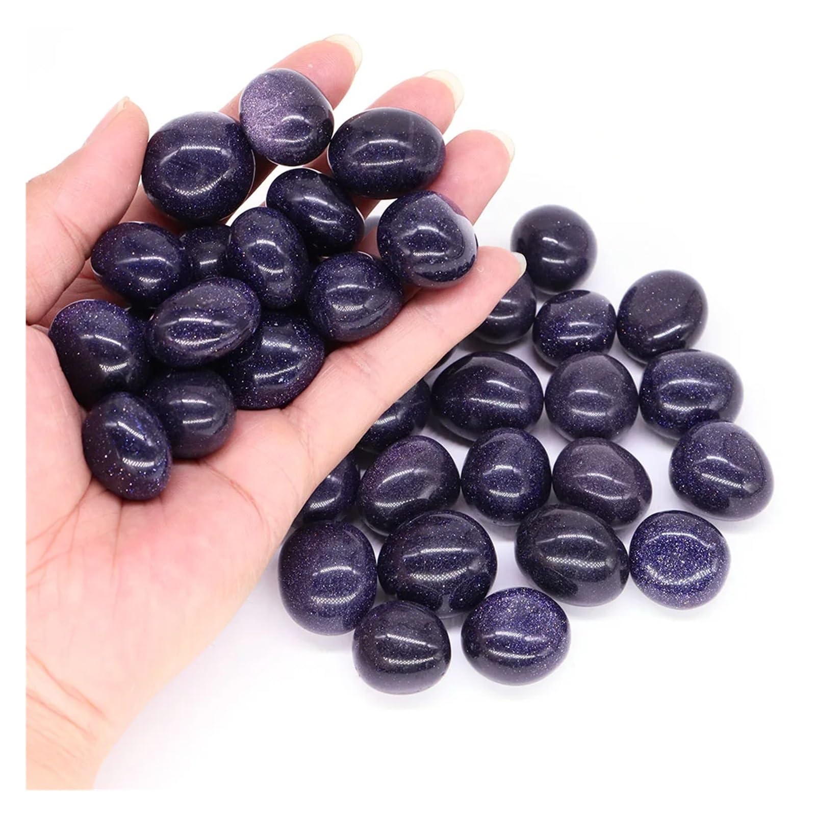 Grava para Acuario Piedras pulidas de Cristal Reiki Arena Dorada, Material a Granel, decoración for acuarios, Piedras Preciosas en Maceta, espécimen jardín(1000g)