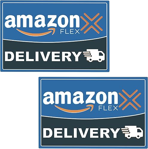 Imán de auto Flex Driver - Letreros magnéticos mejorados para automóvil con logotipo de controlador Flex Delivery Driver, impermeable, reutilizable,