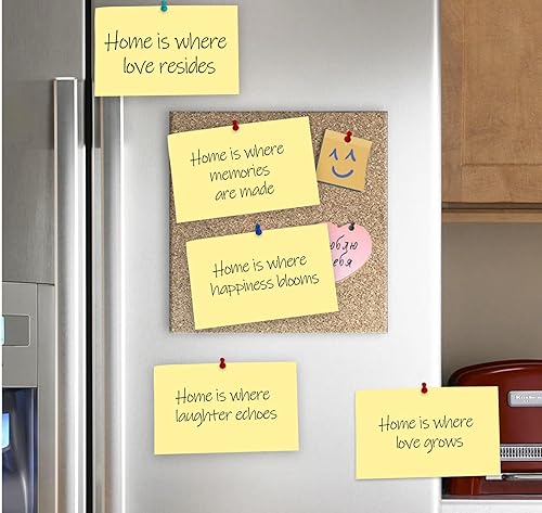 Miniatura 5 de (12 blocs) notas adhesivas grandes amarillas de 3 x 5 pulgadas, 1200 notas autoadhesivas, 100 hojas/bloc de colores brillantes, almohadillas