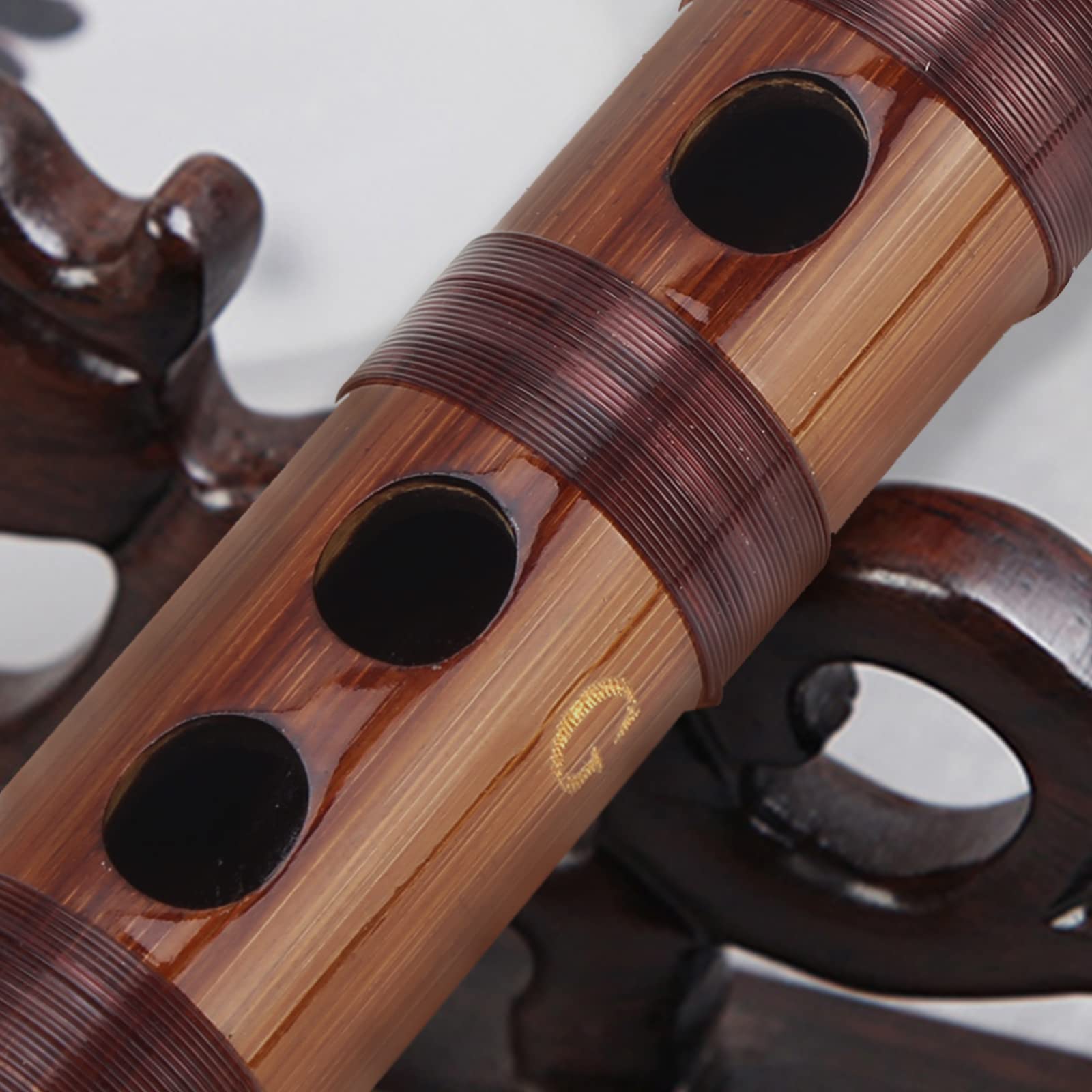 Flute A Bec Flûte En Bambou Dizi - Clé De G - Avec Membrane Et Sac En Velours - Instrument Traditionnel Chinois Flûte Avec Membrane Bambou
