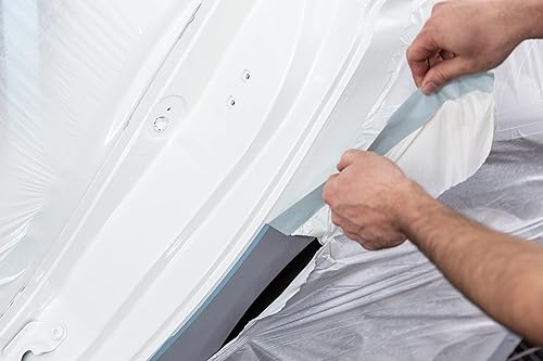 Miniatura 6 de FrogTape 105328 - Cinta adhesiva de grado de rendimiento de temperatura moderada, color azul claro, 250 unidades, 1.417 in x 180.4 ft, 4 rollos por