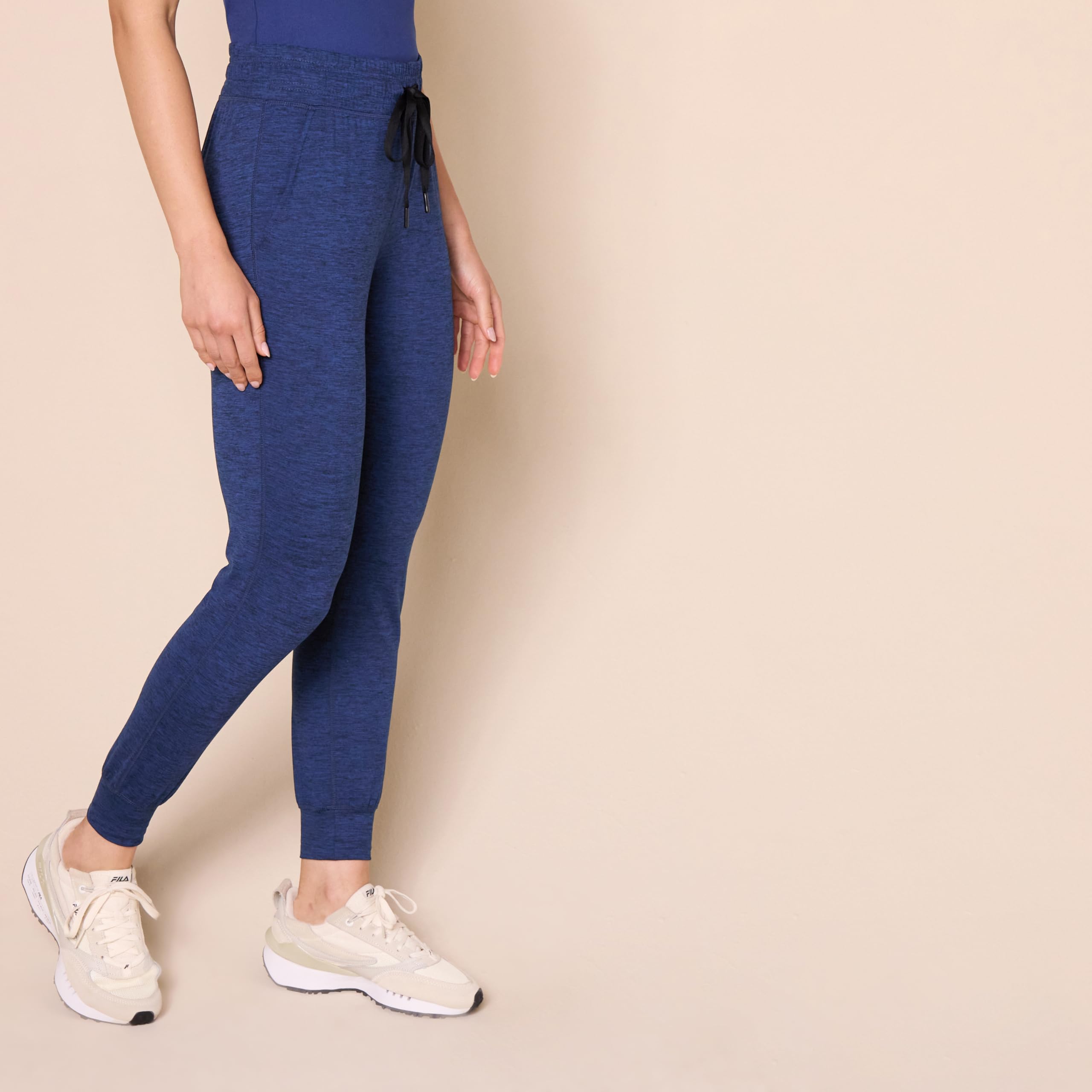 Amazon Essentials Pantalón Jogger, Elástico, Técnico, Afelpado - Colores interrumpidos Mujer