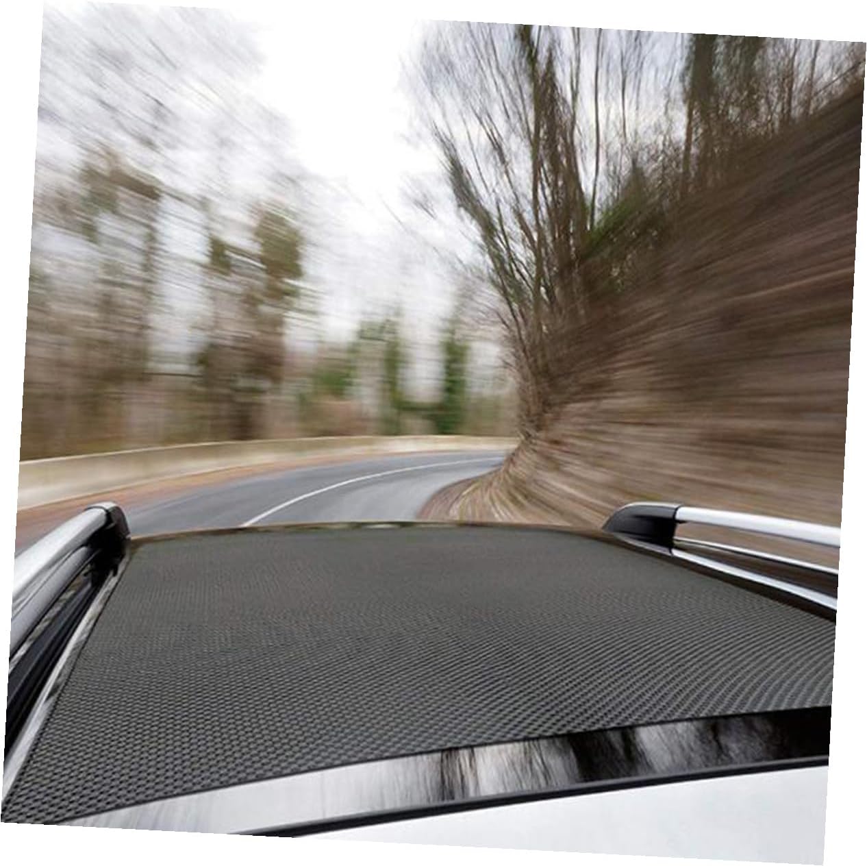 Happyyami Oxford Car Roof Bag with Anti-Slip Pads Rooftop Cargo Carrier Pouch for Extra Luggage Storage Easy Installation Vehicle Roof Luggage Bag for Travel