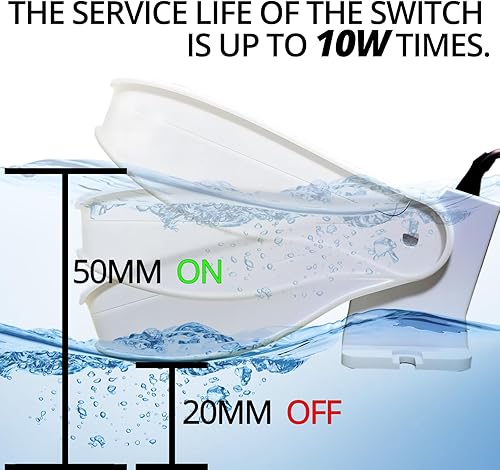 Miniatura 28 de Bomba de sentina automática para barco con interruptor de flotador, 12 V, 1100 GPH de bajo ruido, bombas de sentina automáticas de alta eficiencia