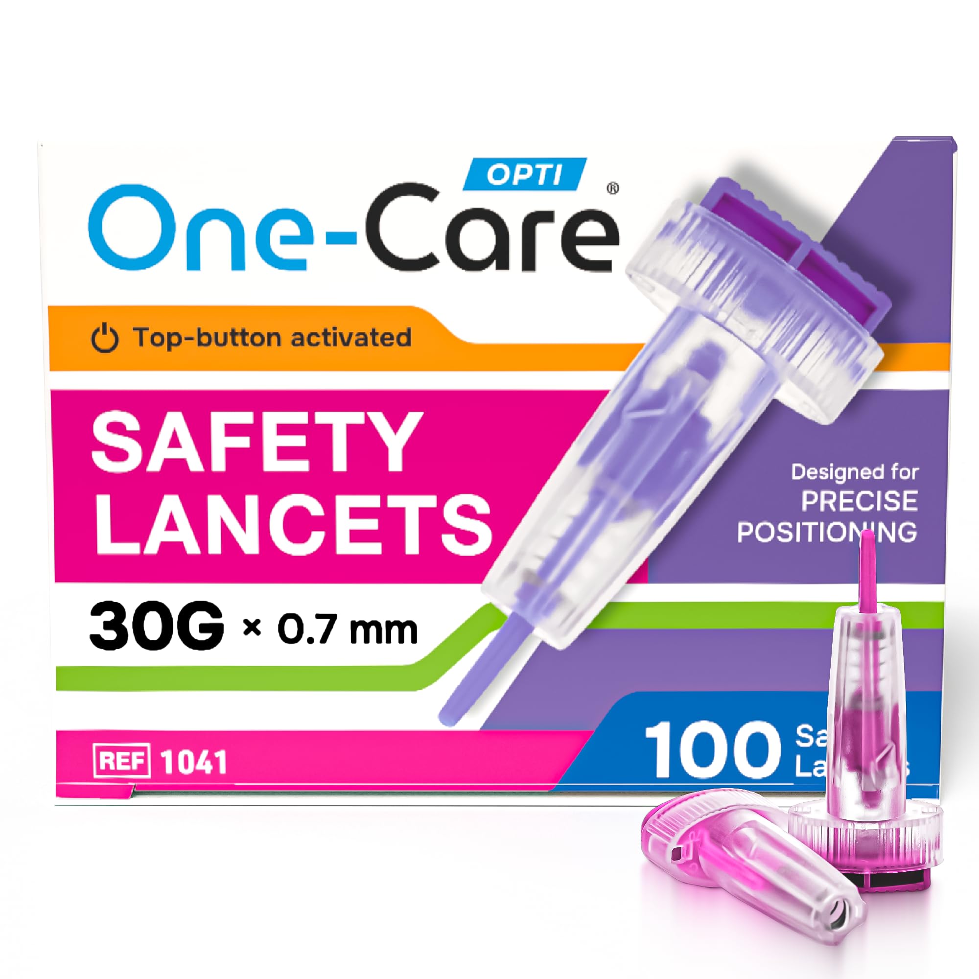 ONE-CARE Opti Lancets - Push Button Safety -14 ONE-CARE Opti Lancets - Push Button Safety -14