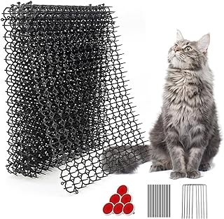 Ley's 10 Pack Scat Mat for Cats, 16 X 13 in Digging Deterrent for Dogs, Cat Deterrent with Spikes Outdoor & Indoor, Anti Cat Mat for Yard, Garden Fence Animal Barrier