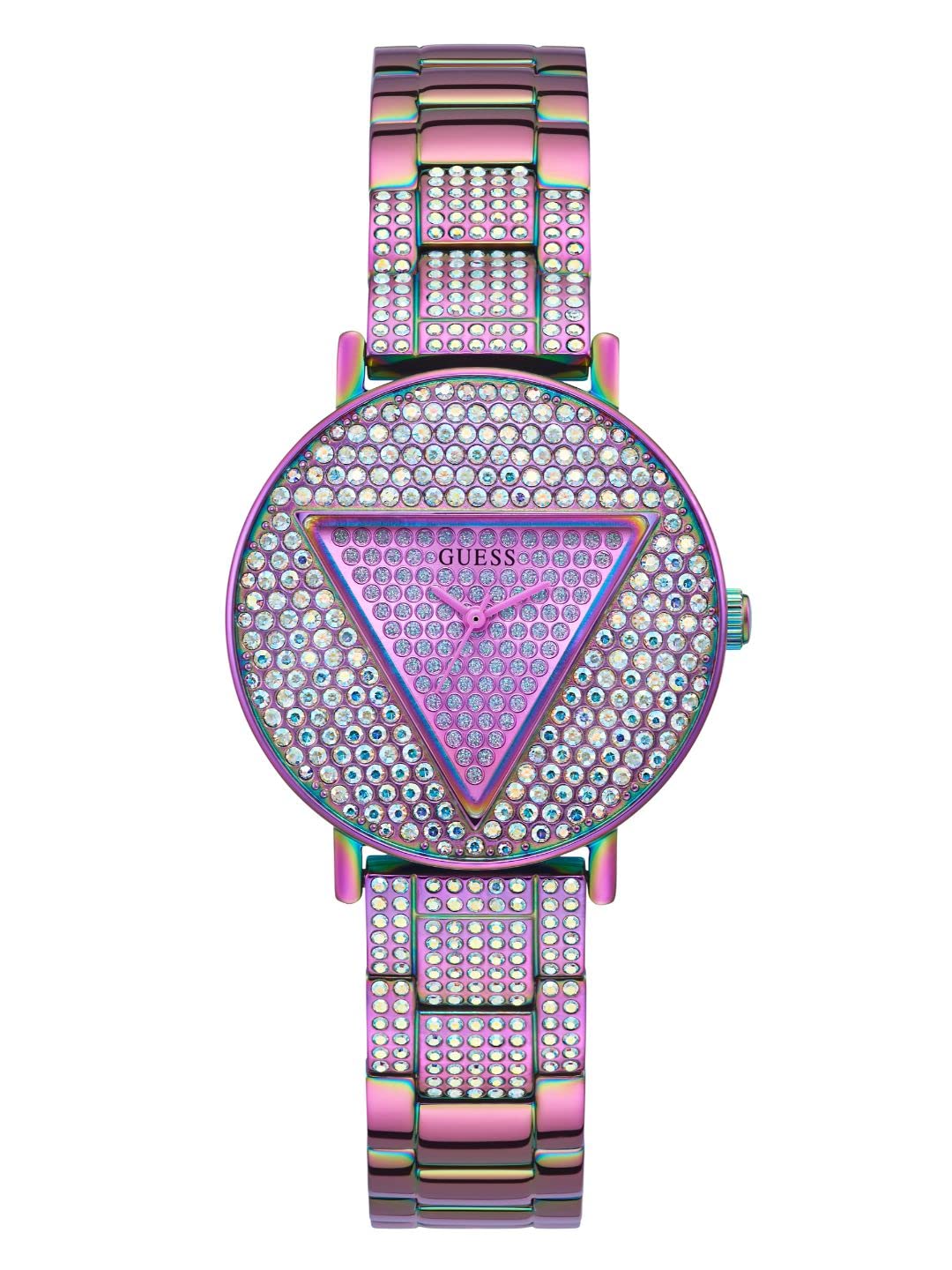 Guess 3 Hands Womens Analog Purple Dial Coloured Quartz Watch, Round Dial with 36 mm Case Width - GW0512L4 (B0BRPW3Q9C) Amazon Price History, Amazon Price Tracker