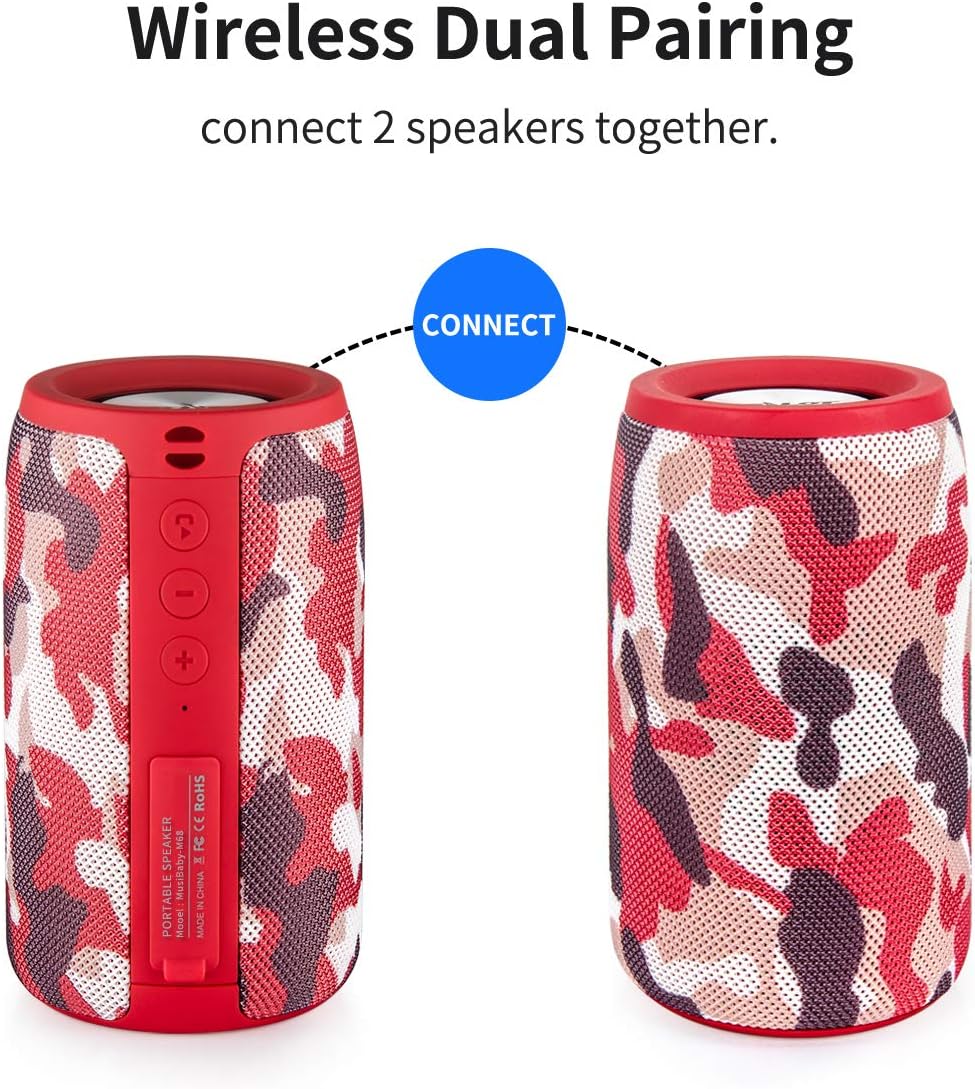 Uр Tо 40% оƒƒ Bluetooth Speaker,MusiBaby Bluetooth Speakers,Outdoor, Portable,Waterproof,Wireless Speakers,Dual Pairing, Bluetooth 5.0,Loud Stereo,Booming Bass,1500 Mins Playtime for Home,Party (Red, M68) 70% оƒƒ Dіѕсоunt Bluetooth Speaker,MusiBaby Bluetooth Speakers,Outdoor, Portable,Waterproof,Wireless Speakers,Dual Pairing, Bluetooth 5.0,Loud Stereo,Booming Bass,1500 Mins Playtime for Home,Party (Red, M68)