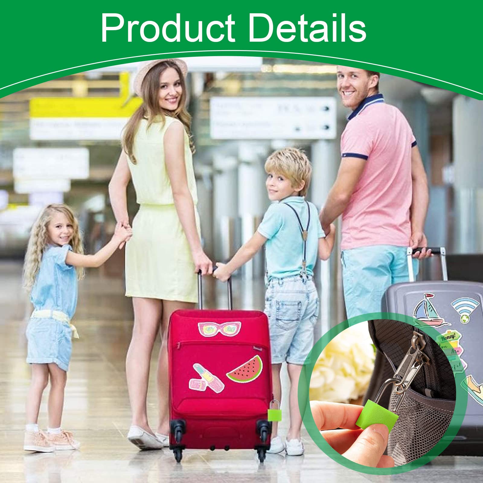 12 Lucchetti Colorati Con Chiave - Per Armadietti, Valigie E Scuola