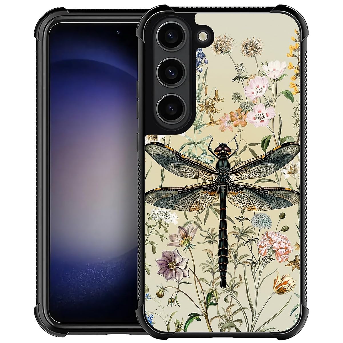 Zeggi Case for Samsung Galaxy S23+,Four Corner Airbag Protection Design Soft Silicone Frame Personalized Pattern Compatible with Samsung Galaxy S23+