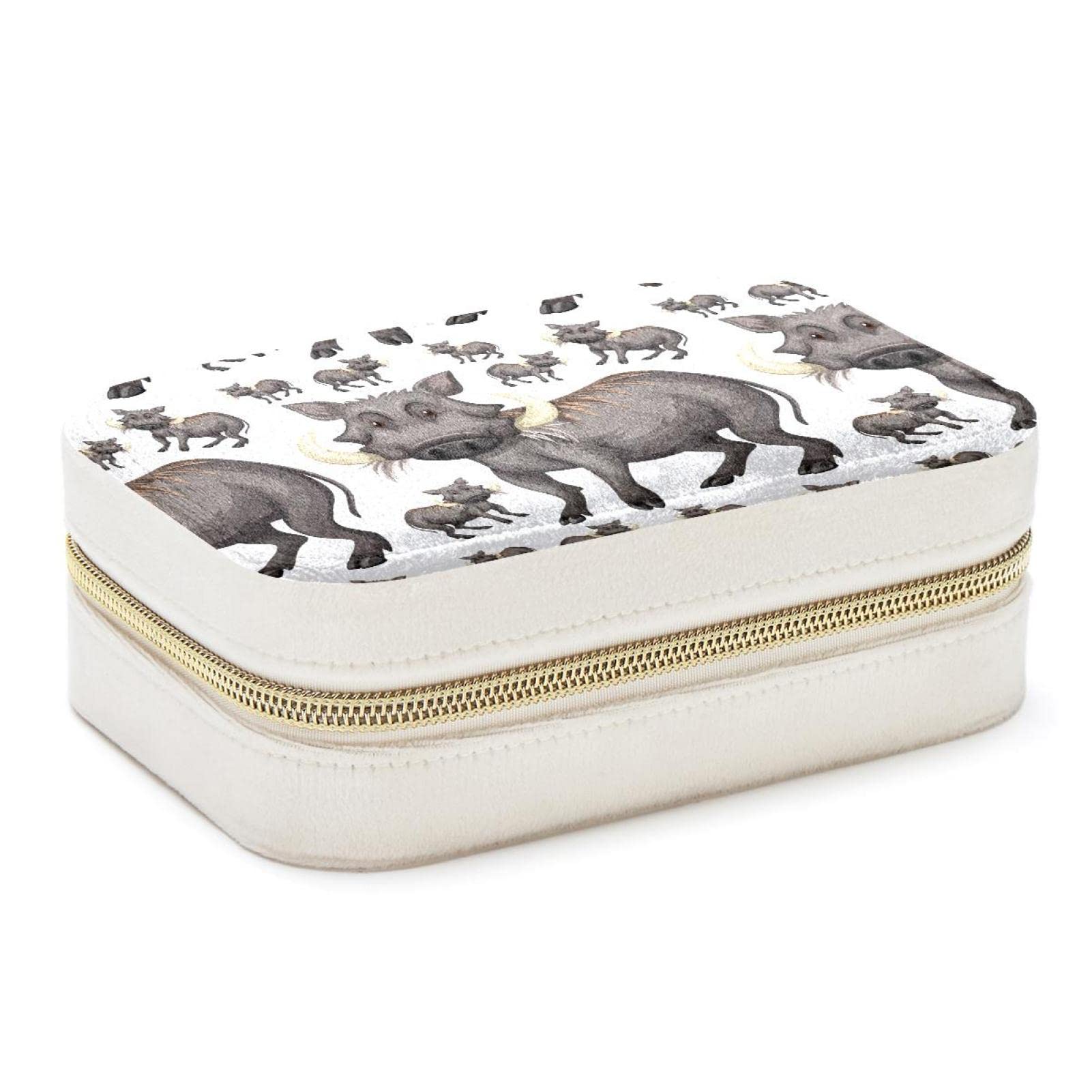Boîte à bijoux portable Warthogs organiseur voyage boucles d'oreilles