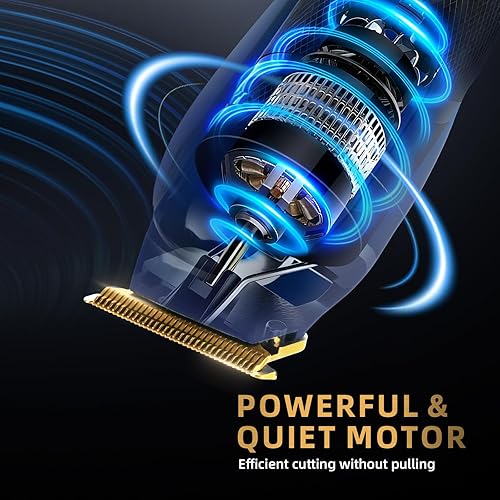 Miniatura 5 de Cortadora de barba para hombres, cortadora de pelo recargable para hombres, kit de aseo inalámbrico para barba, cara, cuello, ingle y paisajismo,