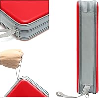 Vista 57 de Estuche para CD, capacidad para 80 unidades, para CD/DVD, cartera, de plástico duro, CD y DVD, carpetas de almacenamiento para automóvil, hogar