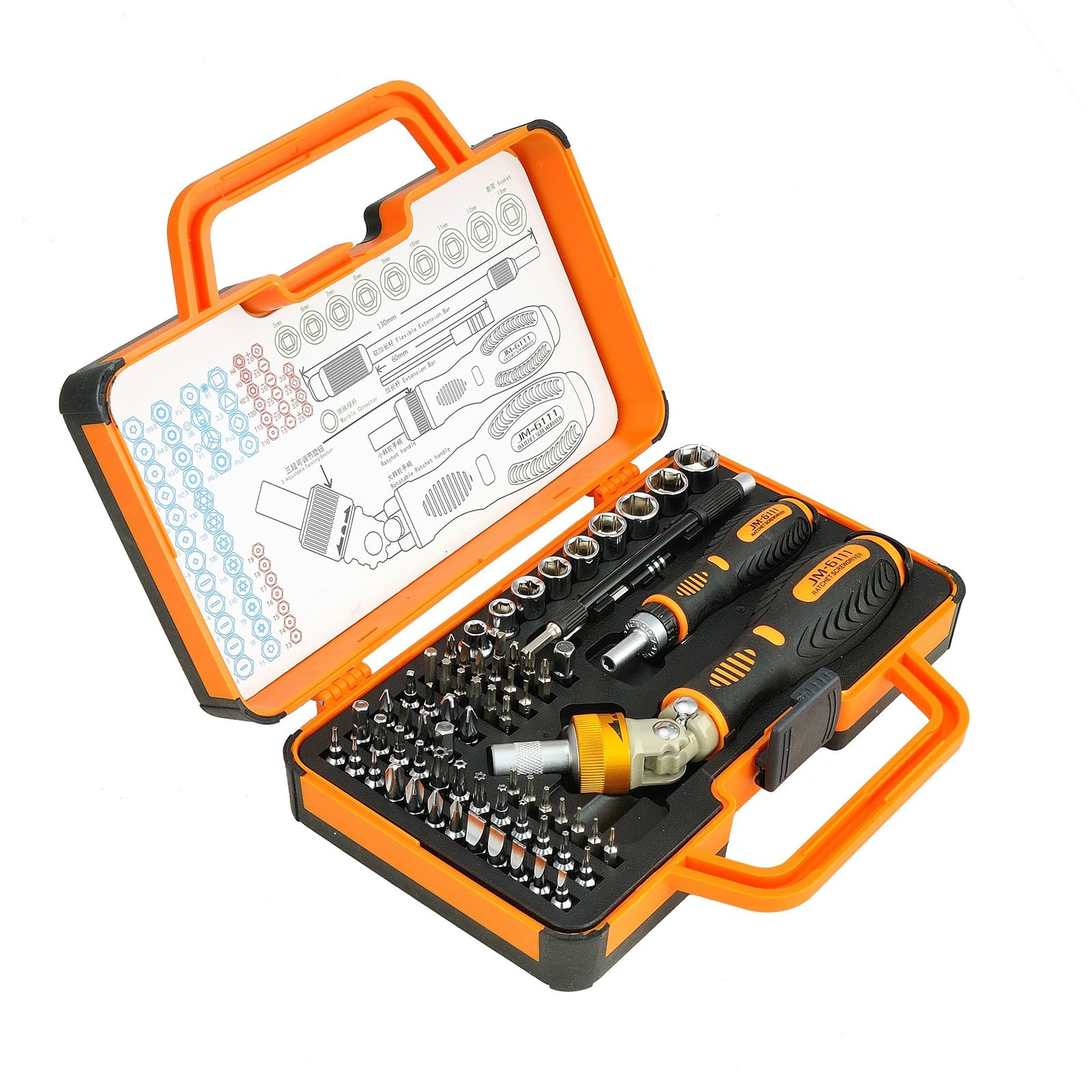 Tsophreniq Sturdy Rotating Screwdriver Set 69 In 1 Alloy For Continuous Use Versatile Screwdriver For Electronics