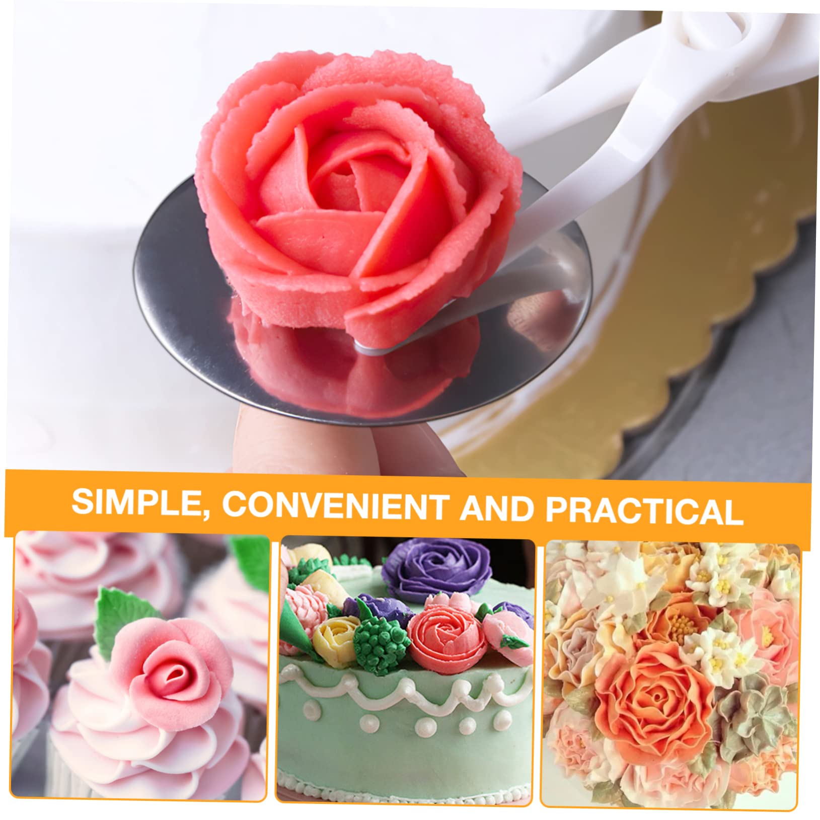 4ensembles Set Outils De Décoration De Gâteaux avec Clous à Et Support Kit De Décoration pour Débutants Et