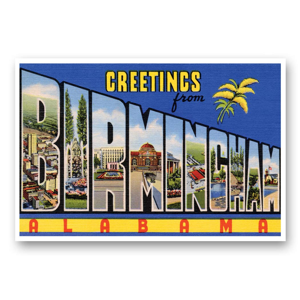 Amazon.com: GREETINGS FROM BIRMINGHAM, AL vintage reprint postcard