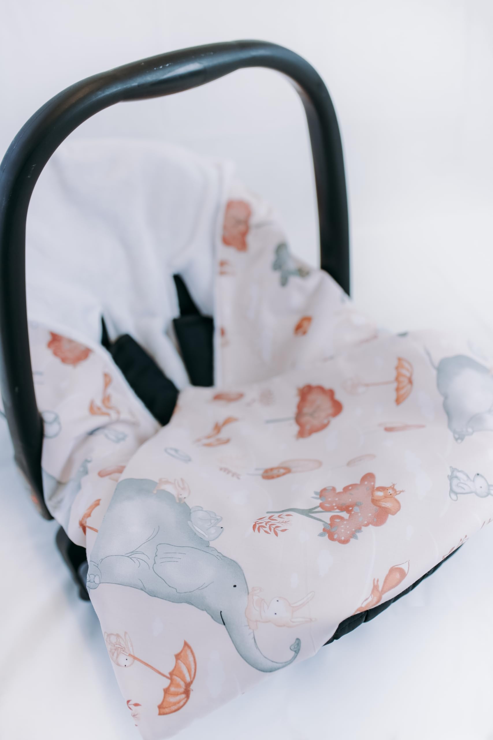 Couverture d'emmaillotage pour siège de voiture pour garder bébé au chaud en balade