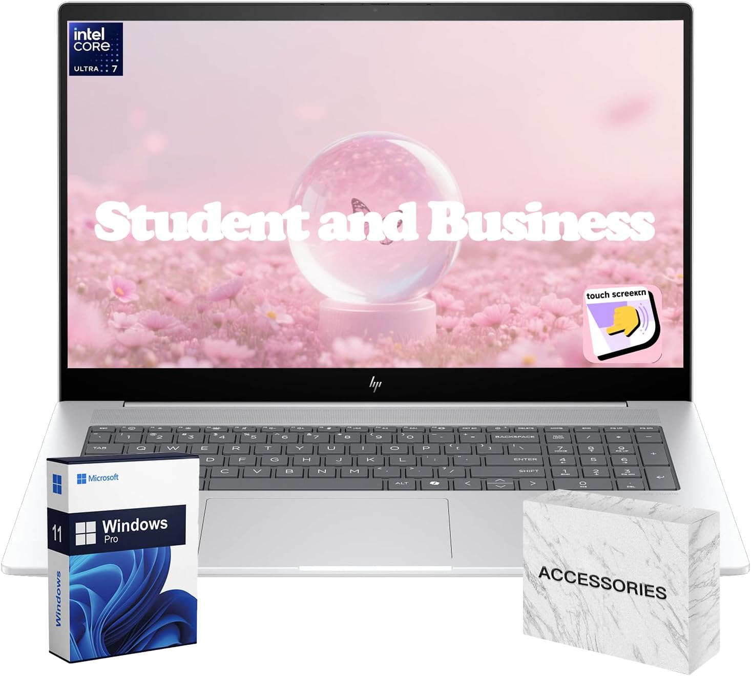 HP Envy Laptop 17, Intel Ultra 7 155H(up to 4.8 GHz), 17.3" FHD Multitouch Display, Student and Business, Windows 11 Pro, Full-Size Backlit KB, Wi-Fi 7 and Bluetooth 5.4, 16GB RAM + 512GB SSD