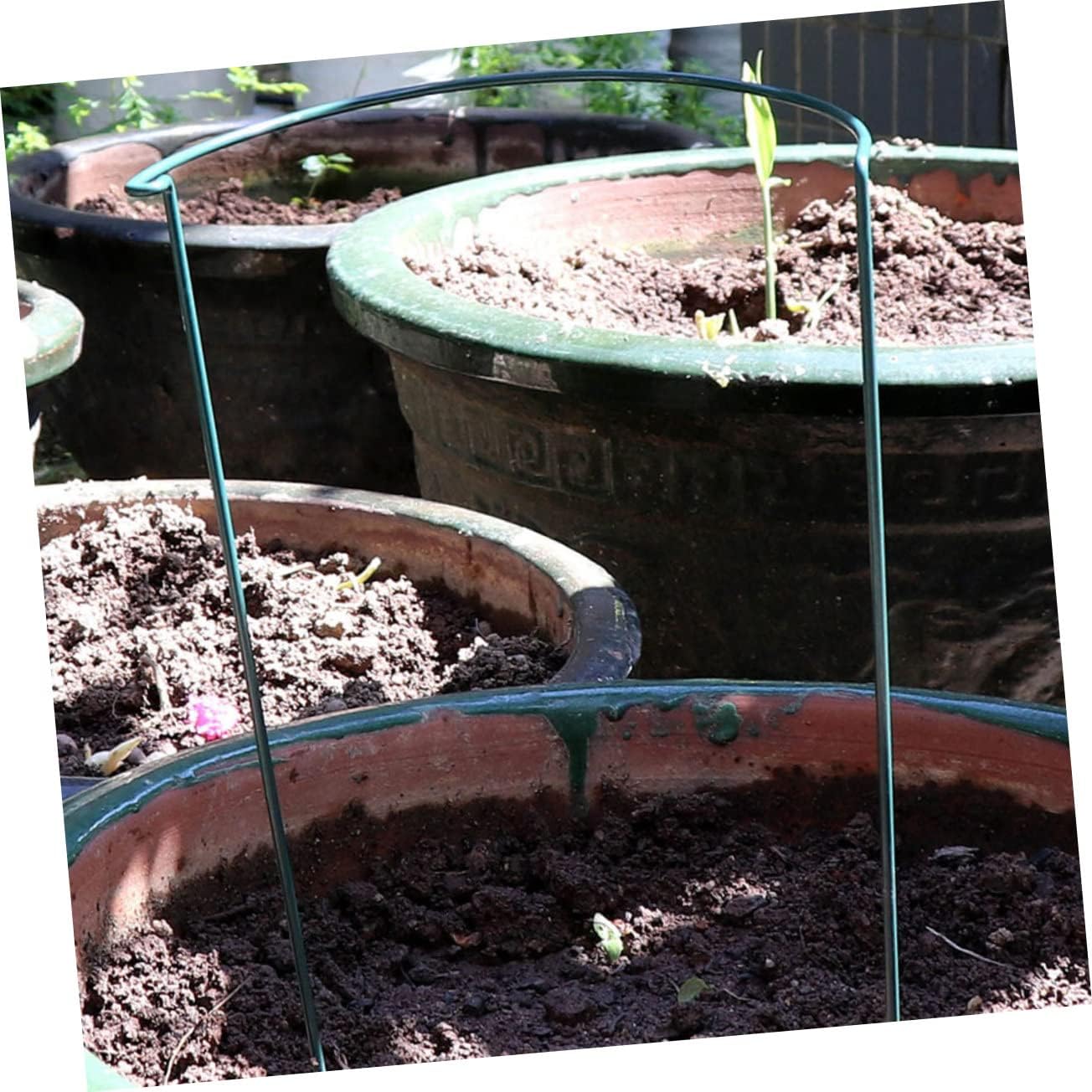 8Pcs DIY Semicircle Plant Support Frames for Potted Flowers Durable for Use for Bushy Plants and Vines