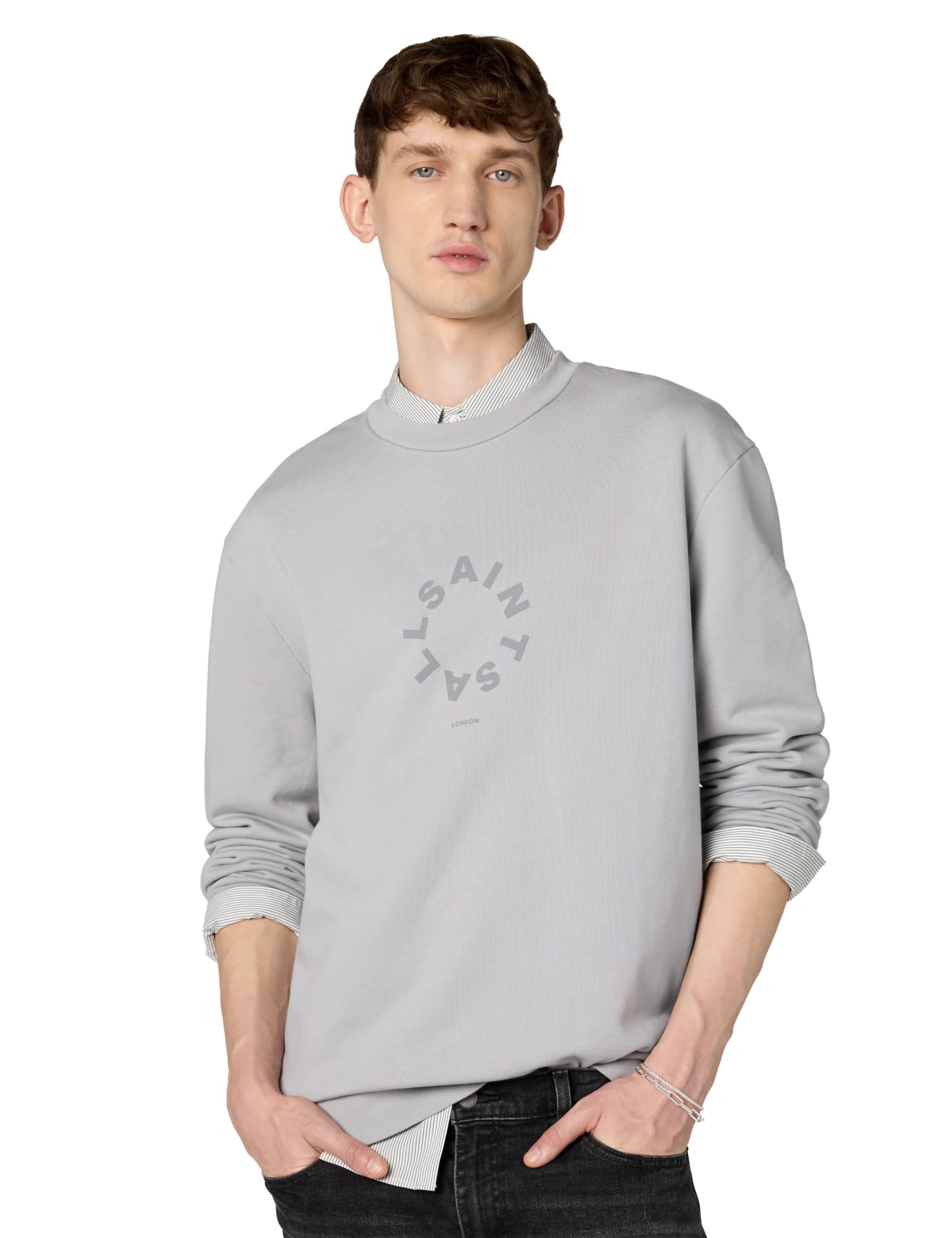 AllSaints mens Tierra Crew