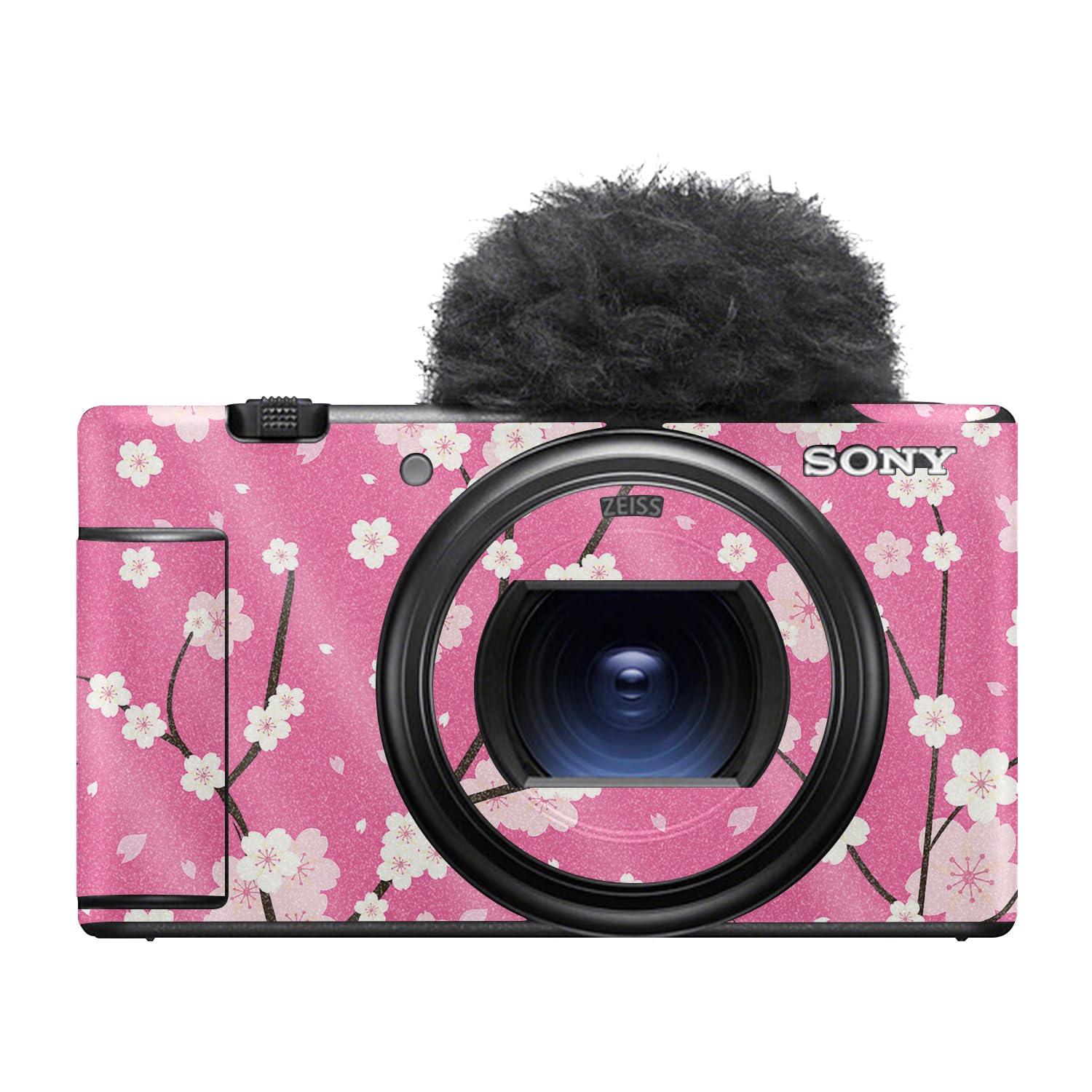 Glossy Glitter Camera Skin Compatible with Sony ZV-1 Mark II (2023) - Sakura Pink - Premium 3M Vinyl Protective Wrap Decal Cover - Easy to Apply | Crafted in the USA by MightySkins