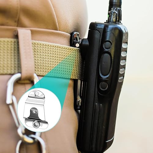 Miniatura 6 de 2 soportes para micrófono, clip resistente para colgar micrófono con tornillos para micrófono de mano GM300 GM3188 GM338 TM271A TM481A y más (estilo