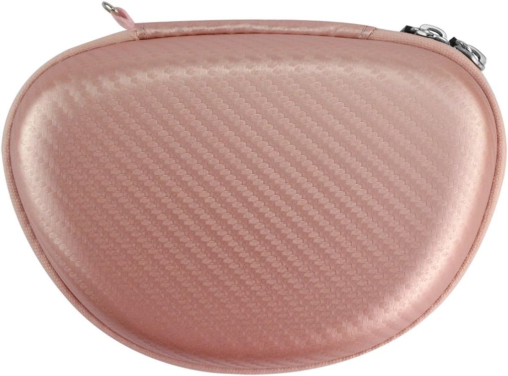 Geekria NOVA Headphone Case Compatible with Beats Studio Pro, Solo3, Solo2, SoloHD Case, Replacement Hard Shell Travel Carrying Bag with Cable Storage (Pink)