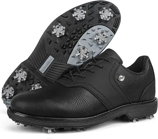 Zakey Spikes Golf Shoes Men Professional Golf Shoes Waterproof Walking Footwears for Golfers Outdoor Gym Sneakers