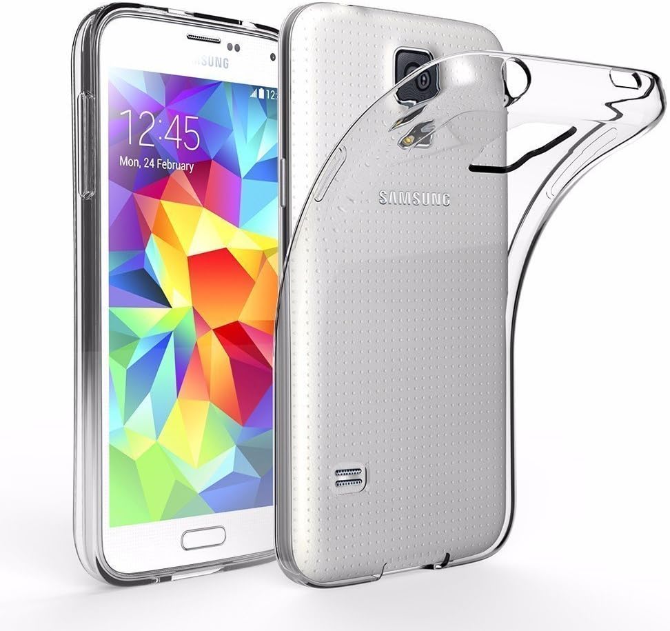 iPro Accessories Compatible with Samsung Galaxy S5/S5 NEO Case, Ultra - Thin [Clear Transparent] galaxy s5 / s5 neo Clear Silicone Gel Case Cover