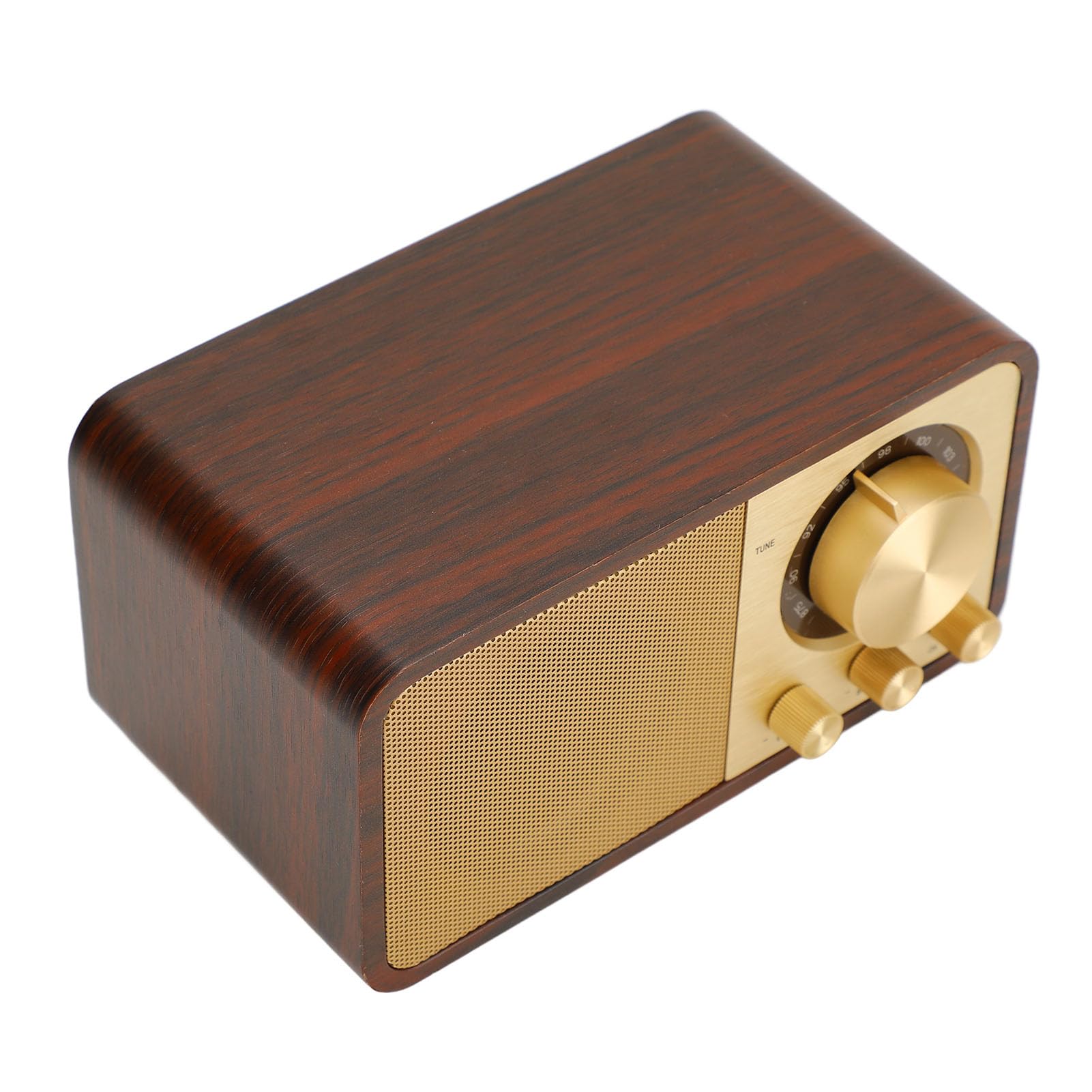 Mini Haut-Parleur Bluetooth en Bois Portable, qualité Sonore Claire, Haut-Parleur en Bois sans Fil Vintage pour Cafés, Restaurants, Chambre à Coucher, Utilisation en Extérieur