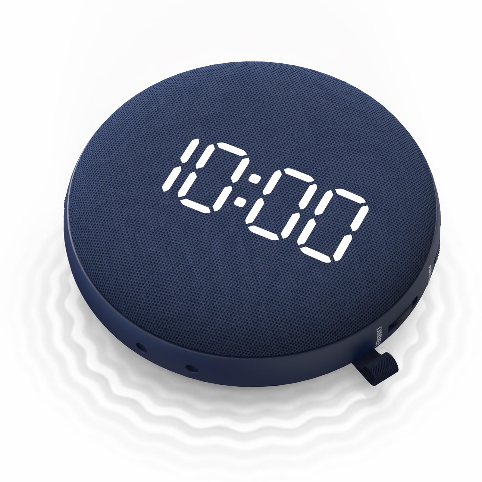 REACHER Despertador vibratorio para dormilones, Despertador Fuerte para Dormitorio, Alarma vibratoria bajo la Almohada, atenuación automática, sin Cables y Recargable, Ideal para sordos