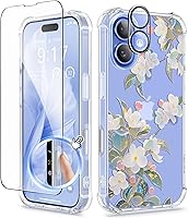 Vista 78 de GVIEWIN - Funda para iPhone 11 con protector de pantalla + protector de lente de cámara, cubierta protectora transparente suave de poliuretano