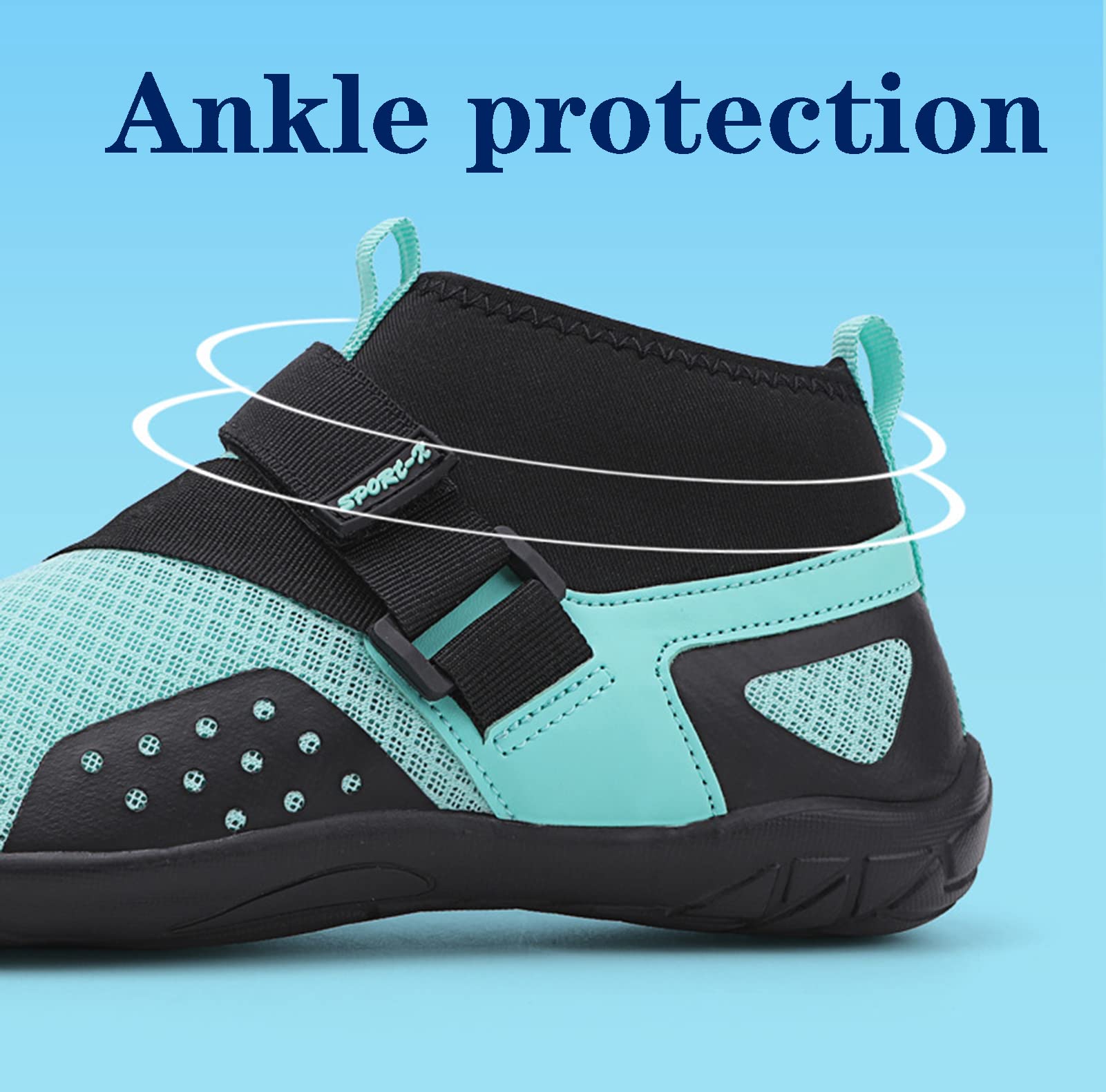 Zapatos Acuáticos Zapatos Acuáticos Zapatos Acuáticos De Secado Rápido para Mujeres Zapatos Acuáticos Zapatos Deportivos De Playa Zapatos De Natación para Remar Pesca(40 EU, Blue)