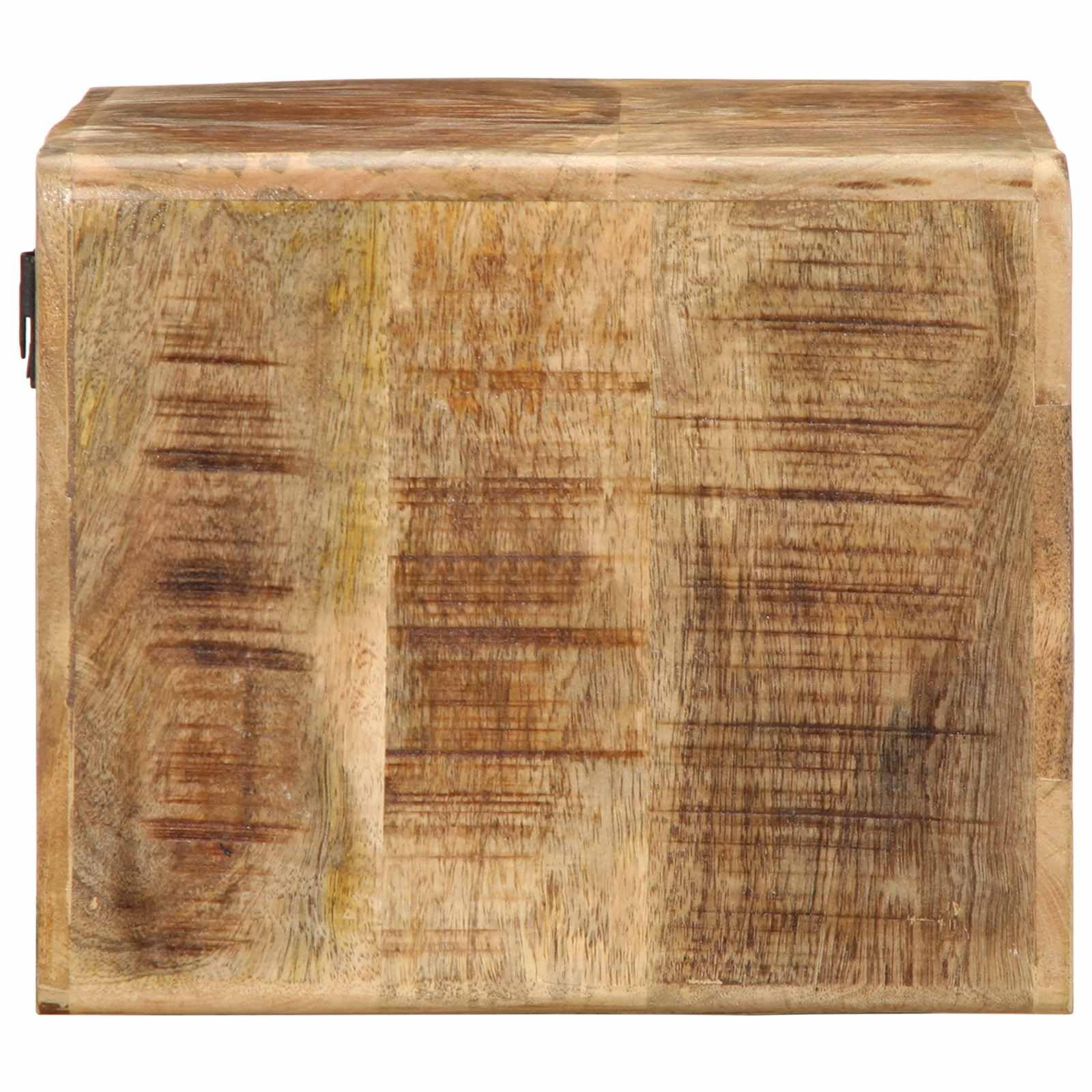 TV-Schrank Braun 60 x 30 x 25 cm Massivholz Mango | Wandmontage, Schwebend, Viel Stauraum, Multifunktional, Pflegeleicht