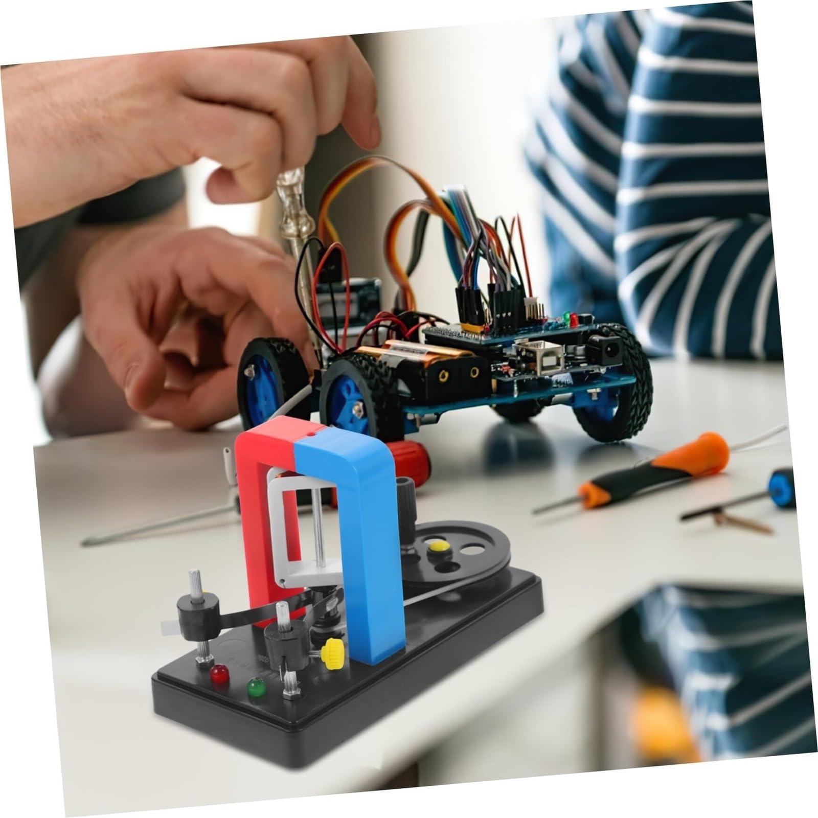 Experimentierkasten Schaltung Physikalischer Handgenerator-Pädagogische Physik-Experimentierausrüstung