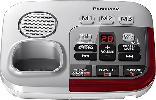 Miniatura 4 de Panasonic KX-TGM450S + (2) contestador digital KX-TGMA45S con control de aumento de volumen para teléfono inalámbrico de voz amplificada - 3