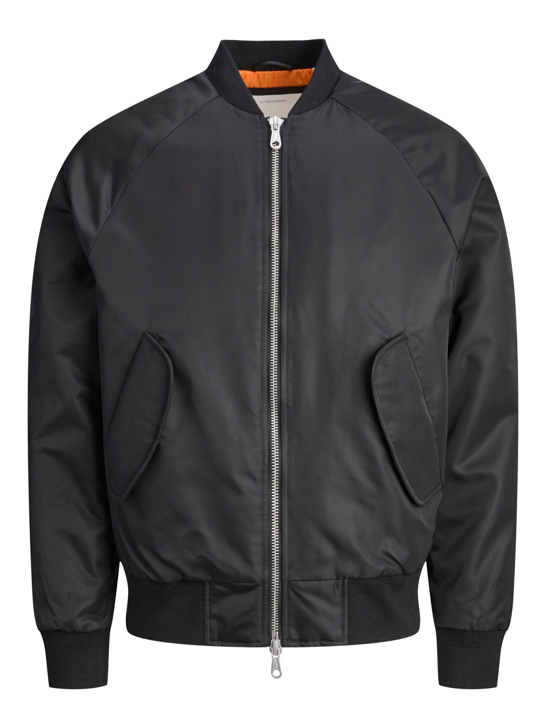JACK & JONES Men's Jcomotion Bomber Jacket, Black, XX_L, Black, xx_l