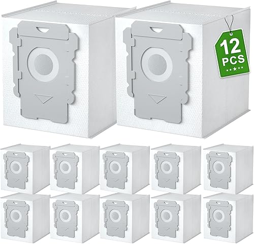 Paquete de 12 bolsas de repuesto para aspiradora Roomba compatibles con irobot Roomba i3, i3+, i7, i7+, j7, j7+, i7plus, i4, i4+, i6, i6+, i8, i8+,
