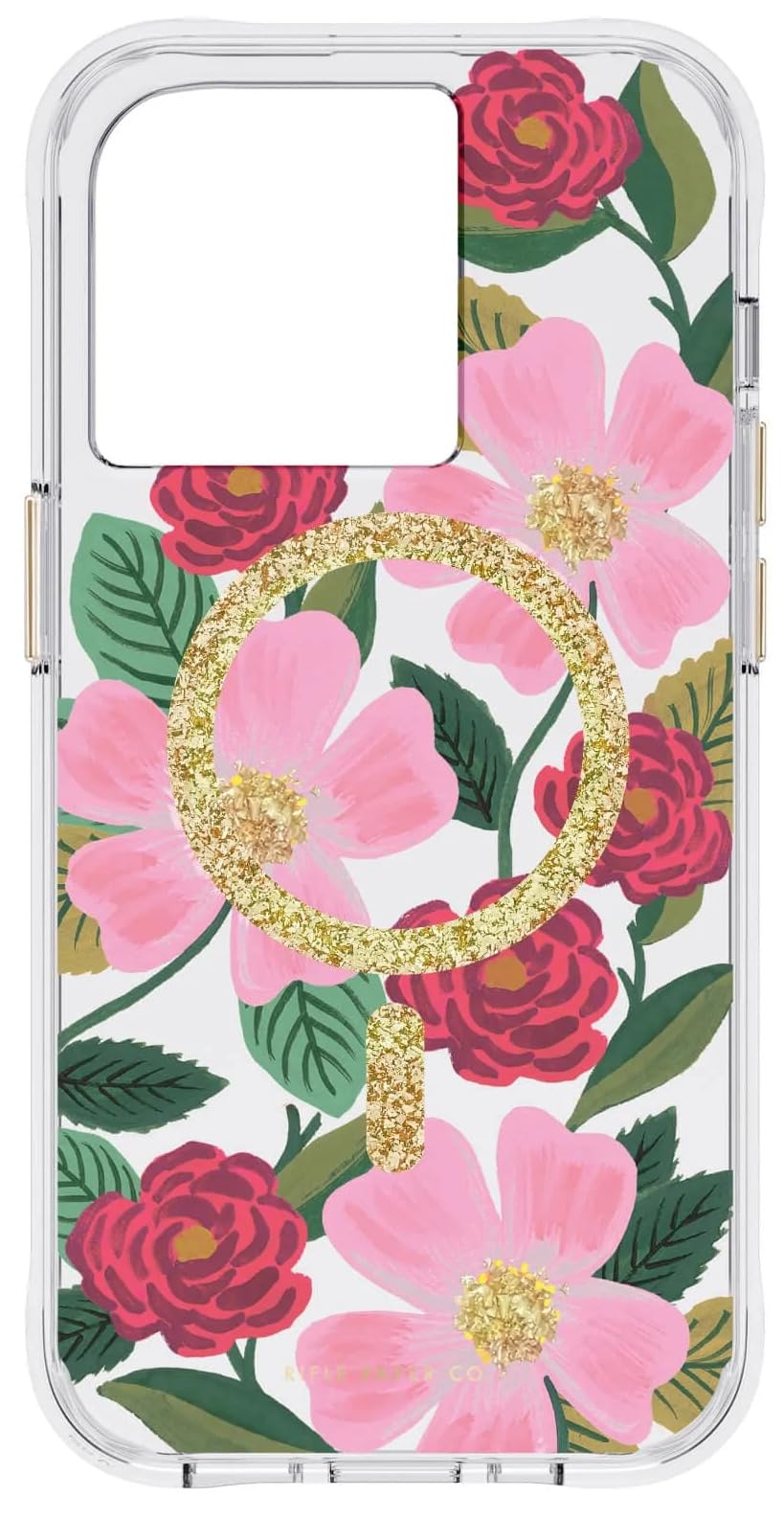 Rifle Paper Co. iPhone 14 Pro Max Case [Compatible with MagSafe] [10ft Drop Protection] Cute iPhone Case 6.7" with Floral Pattern, Anti-Scratch Tech, Shockproof Material, Slim Fit - Rose Garden