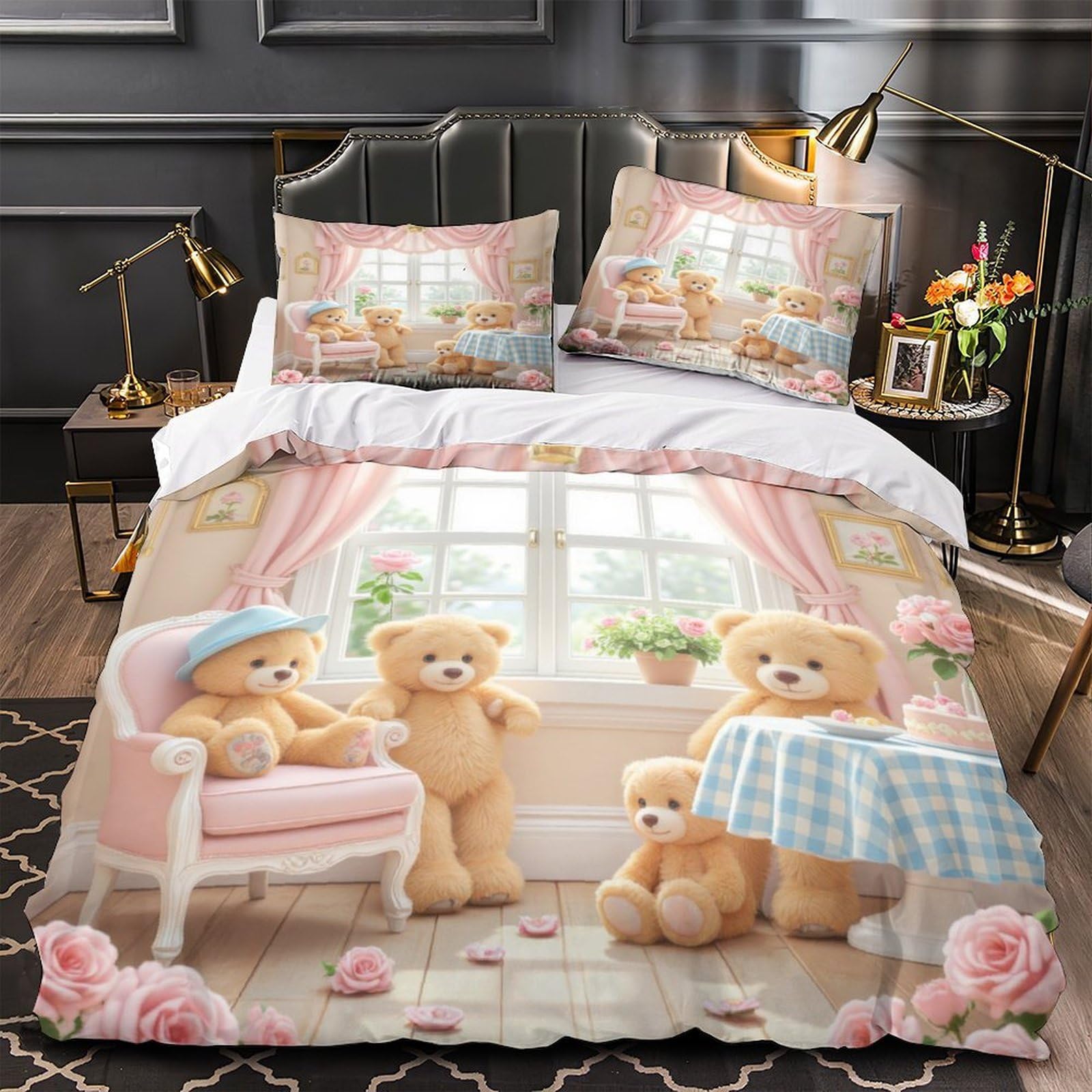 Housse de couette microfibre hypoallergénique ultra douce stand de tir 200x200